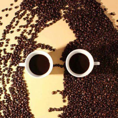 John Lennon out of coffee beans