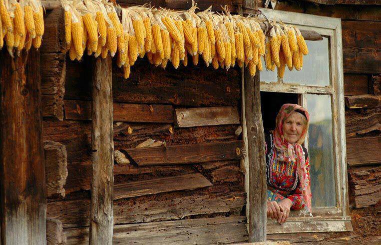 Old woman in the window