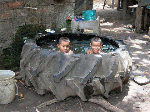 Homemade swimming pool