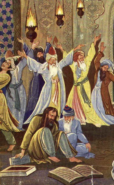 Iranian men dancing