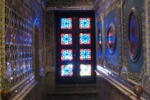 Stained glass doors